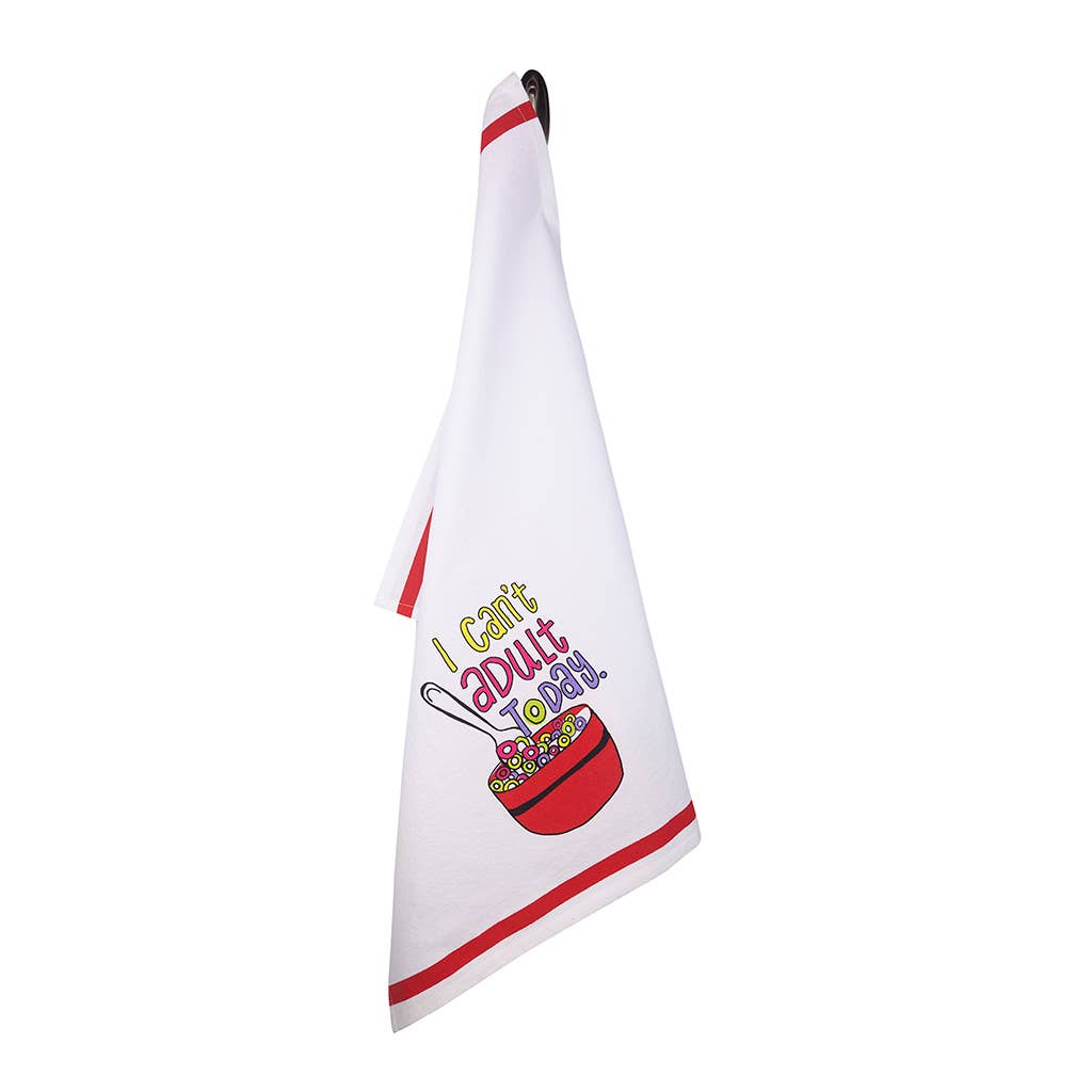 I Can't Adult Today Kitchen Tea Towel - HER Home Design Boutique